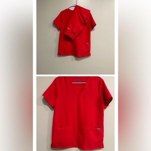 Figs red scrub XS/ Small set